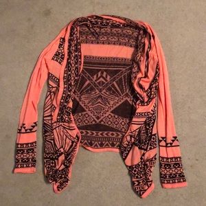 Tribal print cardigan